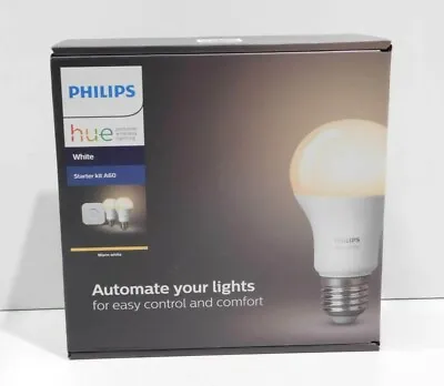 Philips Hue White Starter Kit | 2x Bulbs | Bridge • $107.99