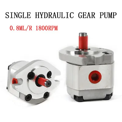 Mini Hydraulic Gear Pump High Pressure Gear Pumps 0.8ml/r Aluminum Alloy 21MPa • $49