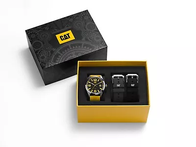 Caterpillar  SET QA  Mens Watch With 3 Interchangeable Straps SET.QA.137 • $135