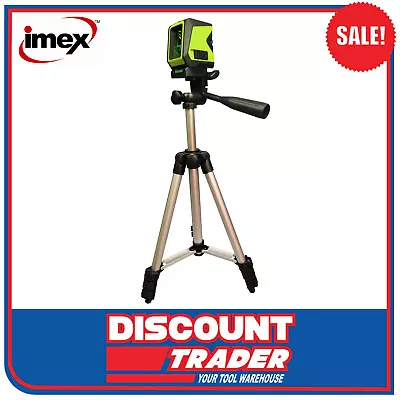 Imex Mini Green Beam Cross Line Laser Level Kit With Tripod 012-L2G - L2G  • $165