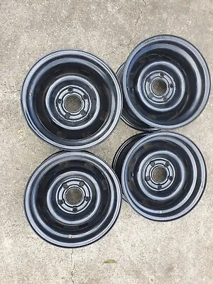 Holden 13x6 13x7 Torana Wide Steels EJ EH HR Set 4 Suit Disc Drum Powdercoated  • $795