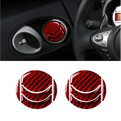 10Pcs RHD Red Carbon Fiber Interior Air Vent Cover Trim For Nissan 350Z 2003-09 • $20.89