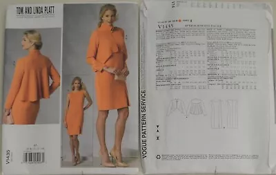 Vogue Pattern - V1435 - Misses' Jacket & Dress By;Tom And Linda Platt • $14.99