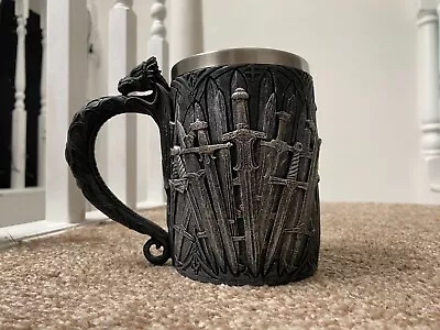 NEW STEIN OFFICIAL GAME OF THRONES SWORD TANKARD 14cm NEMESIS NOW DRINKWARE • £20