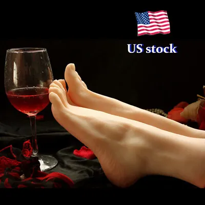Lifelike Silicone Female Foot Model Mannequin Display Feet Jewelry Length 220MM • $68