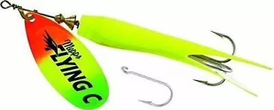 Mepps Flying C Spinner 3 1/4  5/8 Oz Hot Chartreuse /Firetiger FC58TP HC-HFT • $10.99