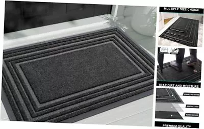  Floor Door Mat Heavy Duty Doormat Outdoor Indoor Durable 29  X 17  Black • $19.58
