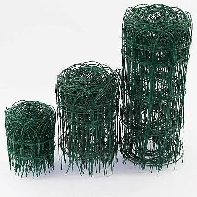 Garden Border Fence Lawn Edging Green PVC Coated Wire Edge Fencing 10m • £14.99