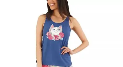 MUNKI MUNKI Flower Kitty Capri Pajama Top Size XS • $26.99
