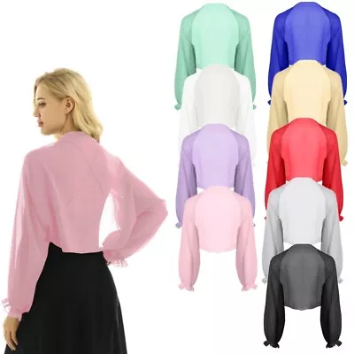 £5.99 • Buy Woman Chiffon Cardigan Sun Protection Cover Up Shawl Wedding Evening Wraps Tops