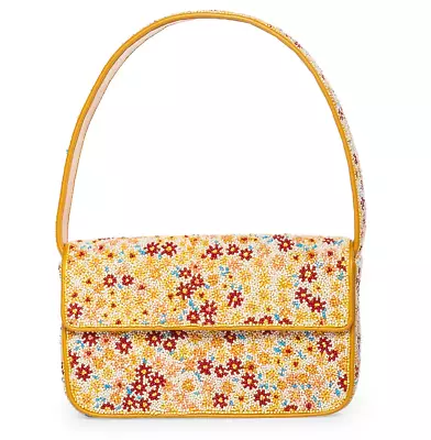 AUTH NWT $298 Staud Tommy Colorful Flower Bead Shoulder Bag In Soleil Flower • $239.99