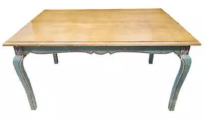 VINTAGE Mid-Century FRENCH PROVINCIAL Style MODERN Designer DINING TABLE Desk • $850