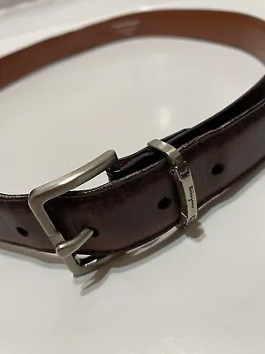 £48.35 • Buy Vintage Ferragamo Women’s Brown Leather Belt 7097
