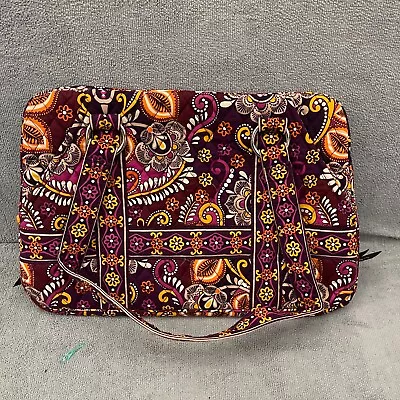 Vera Bradley Womens Inner Pocket Paisley Safari Sunset Squared Away Shoulder Bag • $21.99