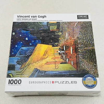 Eurographics Vincent Van Gogh Puzzle 1000 Piece Jigsaw Cafe Terrace Museum Art • $21.99