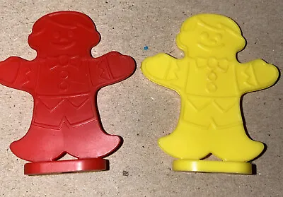 Candy Land Board Game 2 Replacement Gingerbread Men Red Yellow 1984 • $16