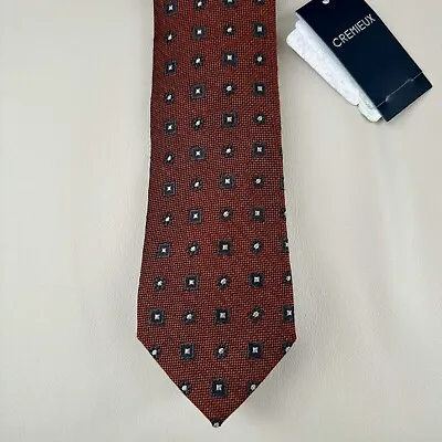 DANIEL CREMIEUX Mens Silk Blend Knit SKINNY Slim Tie Made Italy NWT • $39.99