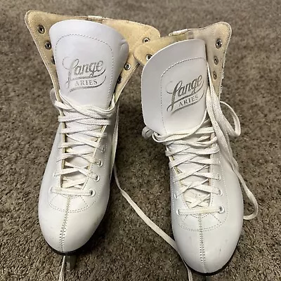Vintage Ladies Women Lange Aries Ice Figure Skates Size 8 High Quality Boot • $35