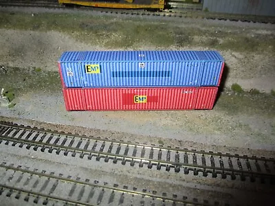 N Scale    Dig Comm  Misc 53 Ft Containers  ( Paper Containers )  From A Estate • $6