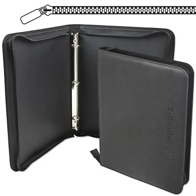 BCW Zippered Gaming Card Album 3 Ring Leatherette Z Binder LX Hold 20 Pages 1  • $28.18