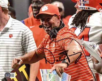 DABO SWINNEY SIGNED AUTOGRAPHED 8x10 PHOTO CLEMSON TIGERS FOOTBALL BECKETT BAS • $85