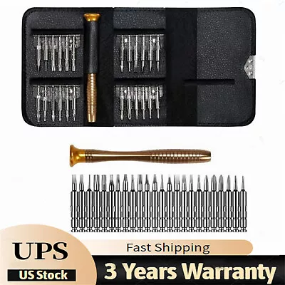 Mini Small Repair Precision Screwdriver Torx Tool Set Watch Phones Fix Kit 25in1 • $4.60