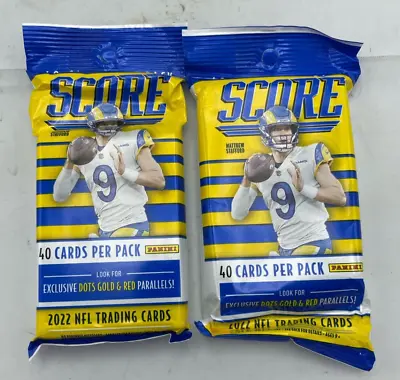 Panini Score 2022 NFL Trading Cards 40 Cards Each (80 Total) LOT OF 2 NEW • $11.99