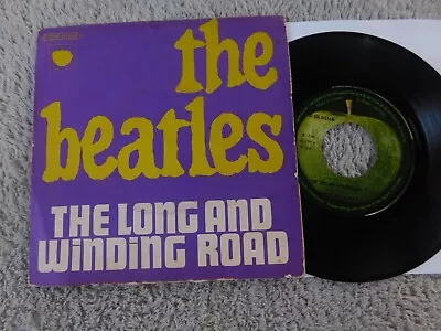 The Beatles  - The Long And Winding Road -  French Picture Sleeve PS 7  • $14.99