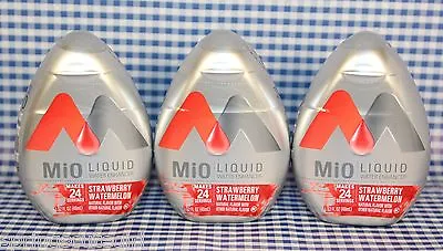 3 Mio Liquid Water Enhancer STRAWBERRY WATERMELON Flavor 72 Servings Total MIX • £15.43