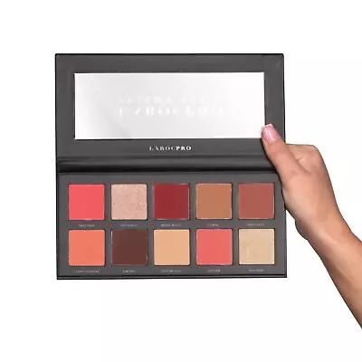 LaRoc PRO Nude Eyeshadow Palette MATTE & METALLIC Warm Brown Peach Red Shades • £7.99