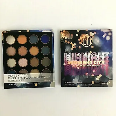 BH Cosmetics Midnight City Eyeshadow Palette Shadow Palette 16 Colors Authentic • $14.97