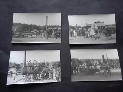 4 X Steam Engine Photographs: Railways /  Steam Trains & Tractors / Farms  1930s • $22.81