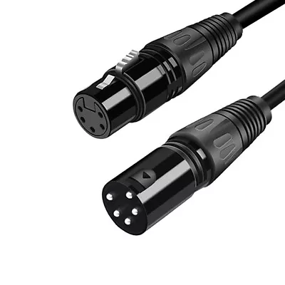  XLR 5 Pin Male To XLR 5 Pin Female DMX-512 Turnaround DMX Stage Lighting Cable • $15.99