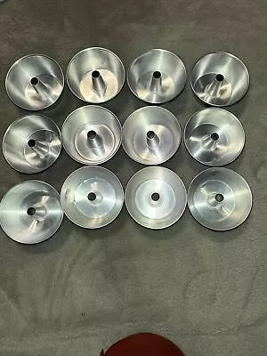 12 - MCM Mini Angel Food Cake Pans Aluminum Individual Baking Pans 3.5  X 1.5” • $12