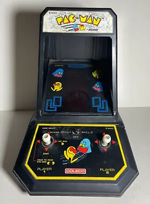 Vintage 1981 - Pacman - Tabletop Mini Electronic Arcade Game - Midway - Coleco • $79.99