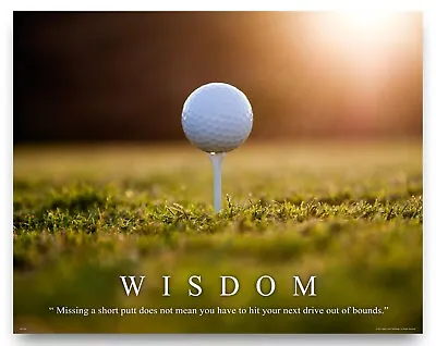 Golfing Motivational Poster Art Print Golf Course Artwork Wall Decor Golfer Gift • $9.95