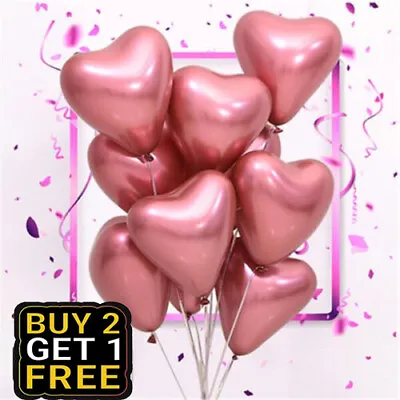 10-50 CHROME BALLOONS METALLIC LATEX PEARL Helium/Air Wedding Birthday Party UK • $12.43