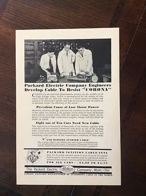 1929 Vintage Original Print Ad Packard Electric Company Warren Ohio • $10.98