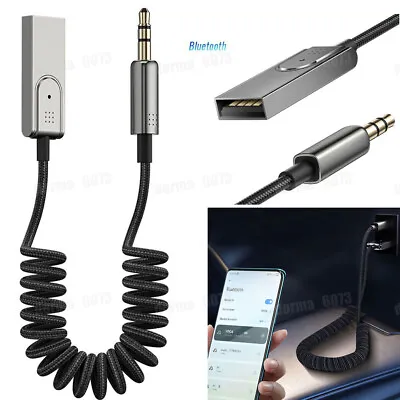 Bluetooth 5.0 Audio Music Receiver Wireless 3.5mm AUX Car Adapter Accessories • $19.88