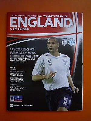 £2.99 • Buy UEFA European Championship Qualifier - England V Estonia - 13th October 2007