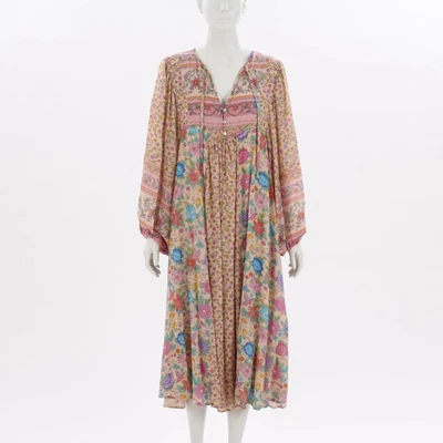 $195 • Buy Spell & The Gypsy 'Mossy' Patchwork Midi Dress Size M