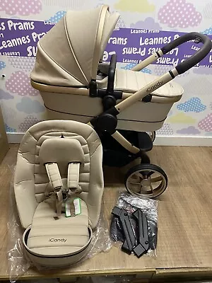 New ICandy Peach 7 In Biscotti Pushchair & Carrycot Set **SALE PRICE** • £995