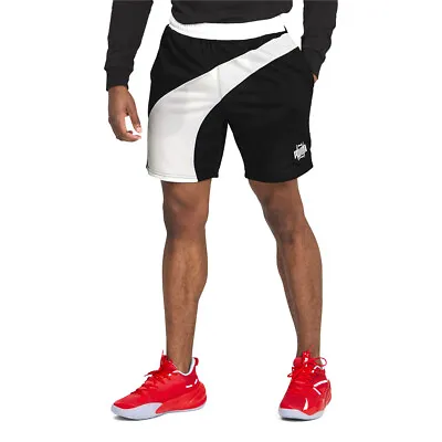 Puma Flare Basketball Shorts Mens Black Casual Athletic Bottoms 53049101 • $17.99