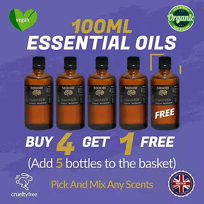 Pure Oils Burner Aromatherapy 100ML Fragrances Essential Essential Oil Diffuser • £25.66