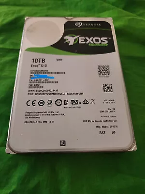 Seagate Exos X10 10TB 3.5  SAS HDD 7.2K ST10000NM0096 • $79.99