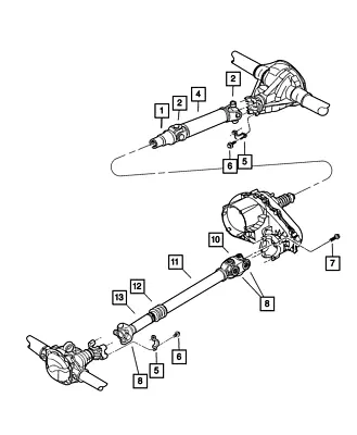 Genuine Mopar Drive Shaft Yoke J8130296 • $90.99