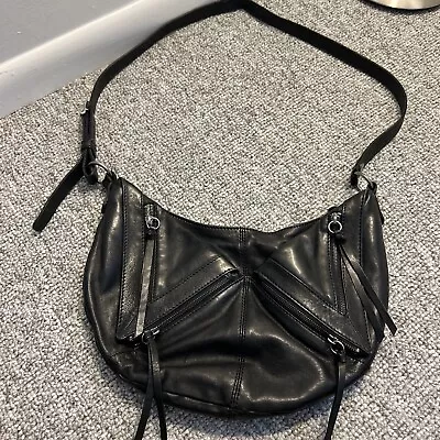 MARC NEW YORK Soft Leather Black MOTO Crossbody • $28