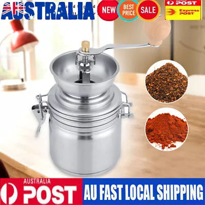 NEW Stainless Steel Manual Herbs Spices Nut Coffee Bean Grinding Home Grinder • $23.99