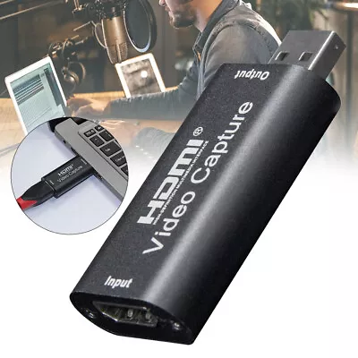 Game Record Office Home Live Streaming  To USB VCR Player Video Capture Card • $19.02