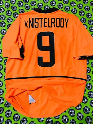 VERY RARE Nike Netherlands Home Soccer Jersey 2002 2003 Ruud Van Nistelrooy XL • $115